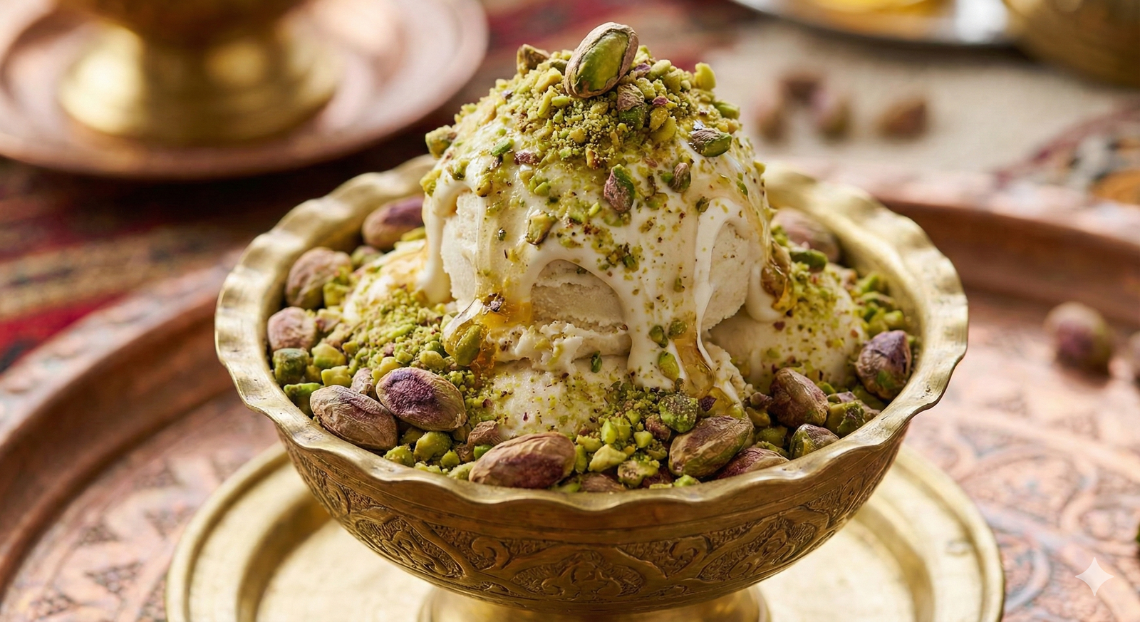 بوظة عربي مع الفستق الحلبي